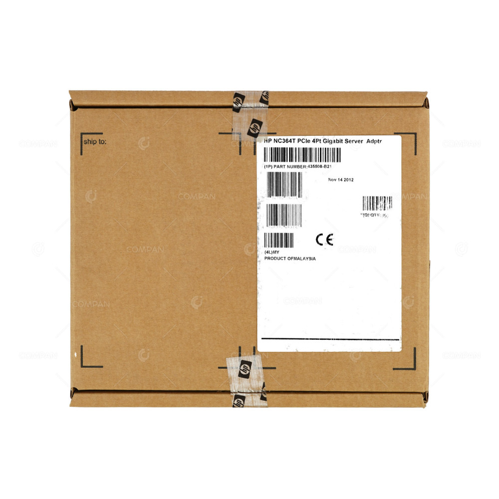 435508-B21 HP NC364T QUAD PORT GIGABIT ETHERNET PCI-E ADAPTER 436431-001, 435506-003